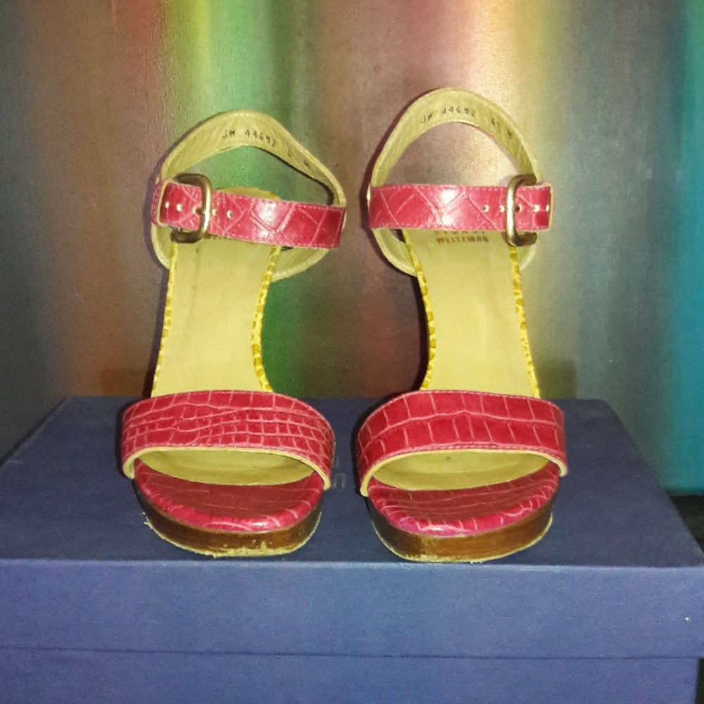 Stuart Weitzman Strutting platform sandals - Picture 2 of 8